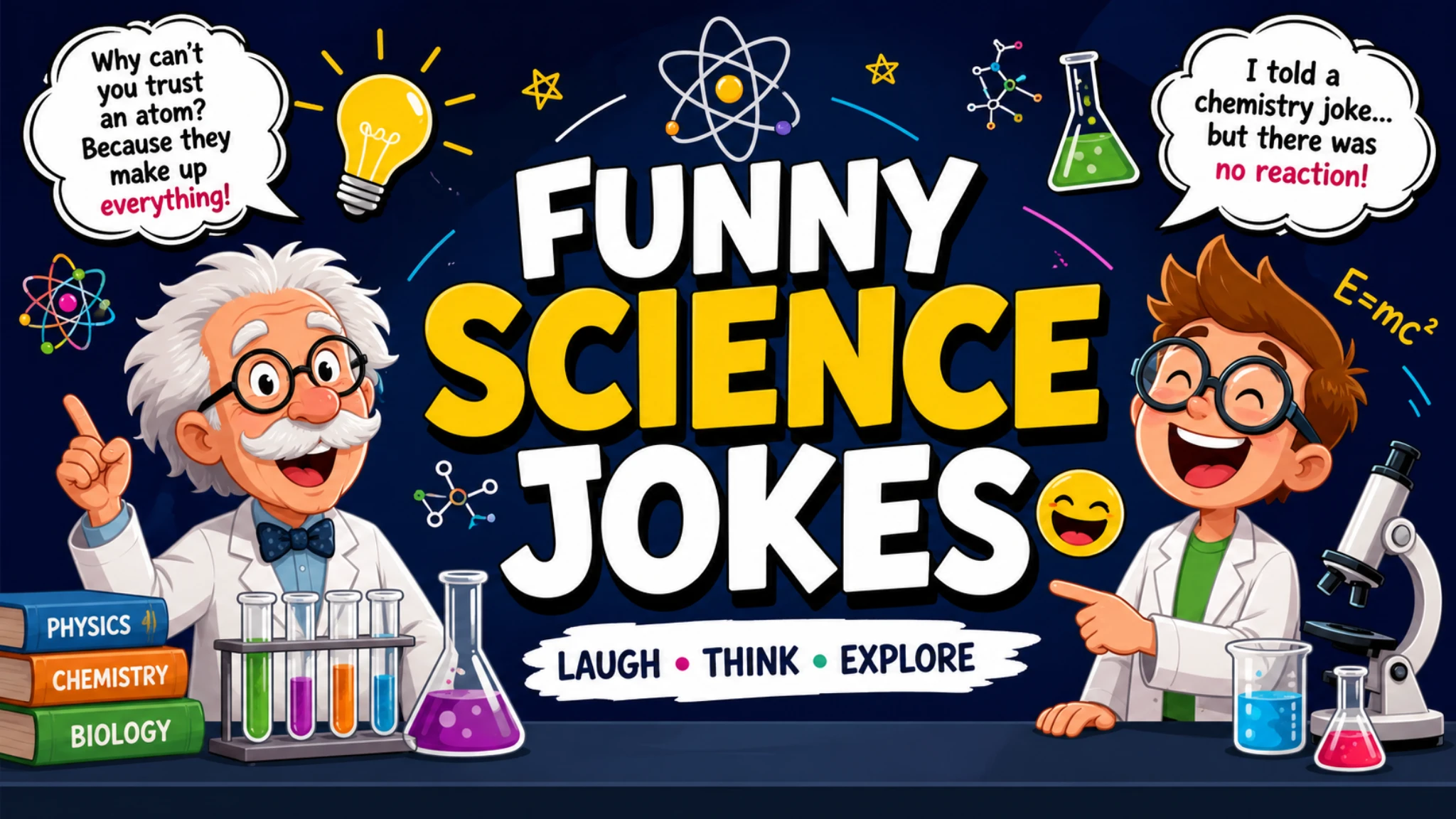 Small Science Jokes 120+ Funny Science Jokes That Will Make Your Brain Laugh (2026 Guide ...