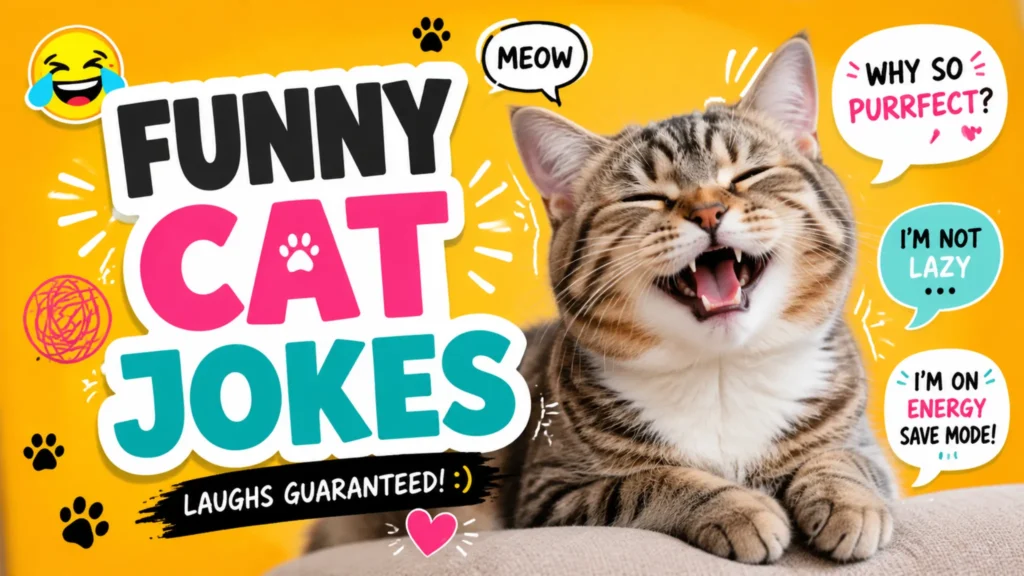 funny cat jokes image